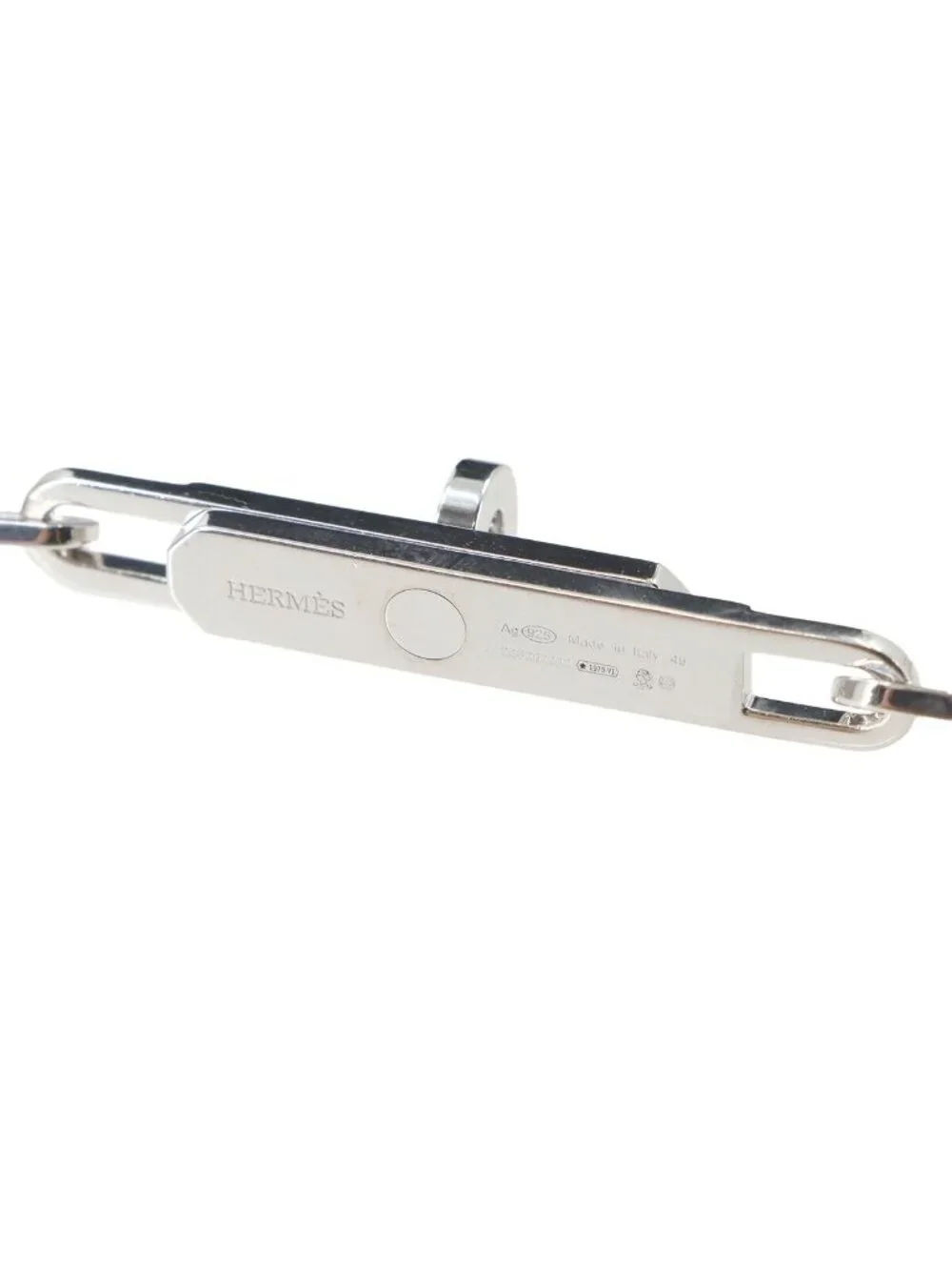 Hermes Kelly Chaine Cadena Necklace 925 Sterling Silver